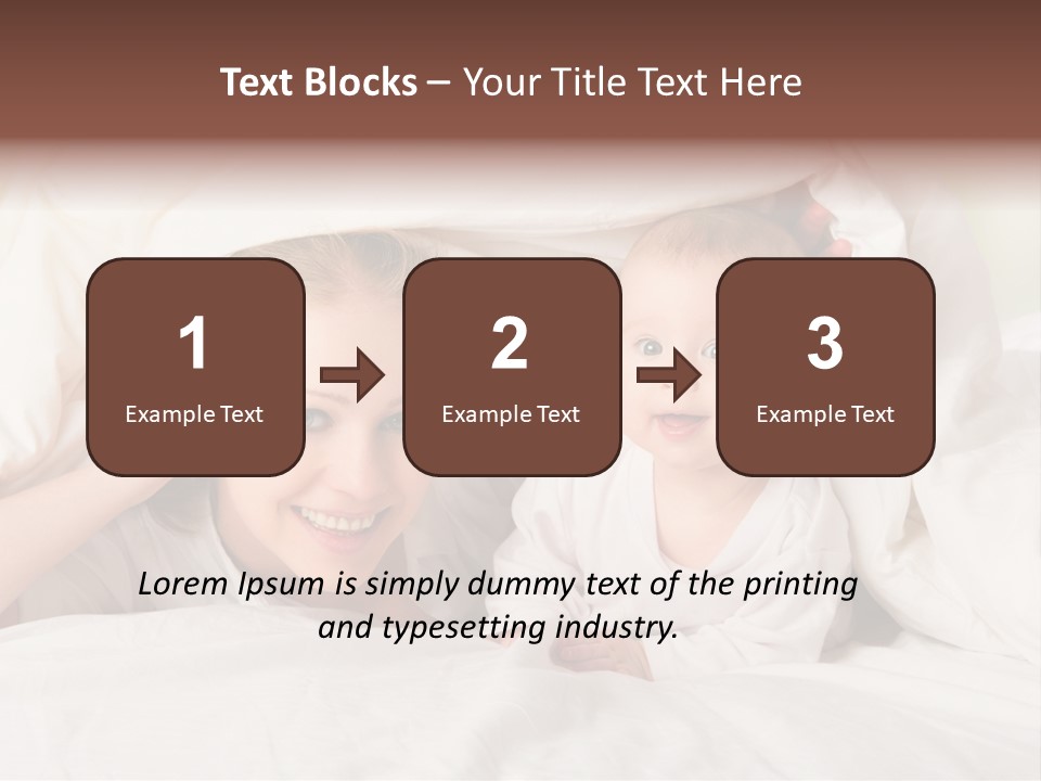 Woman Parents Infant PowerPoint Template