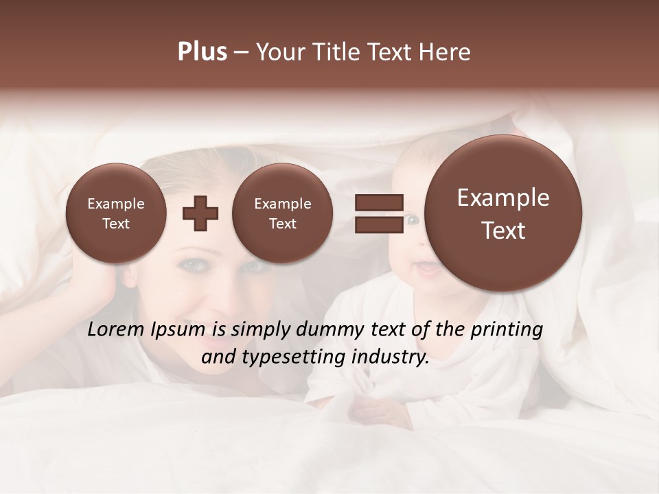 Woman Parents Infant PowerPoint Template