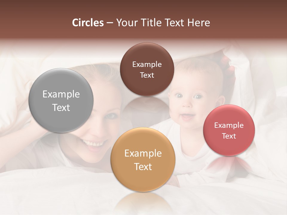 Woman Parents Infant PowerPoint Template