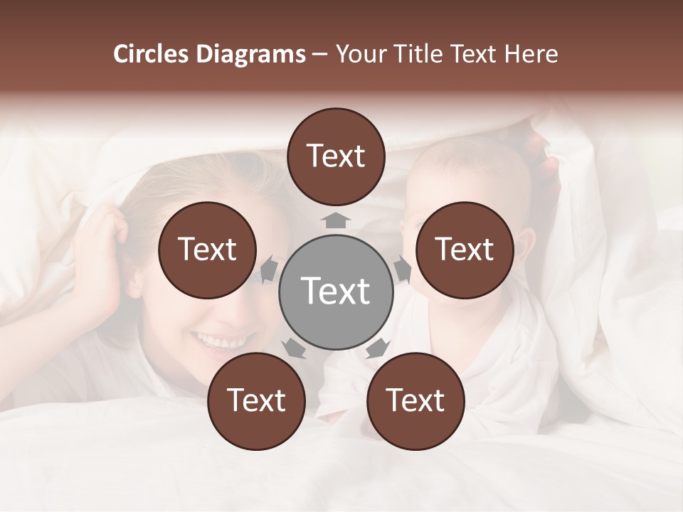 Woman Parents Infant PowerPoint Template