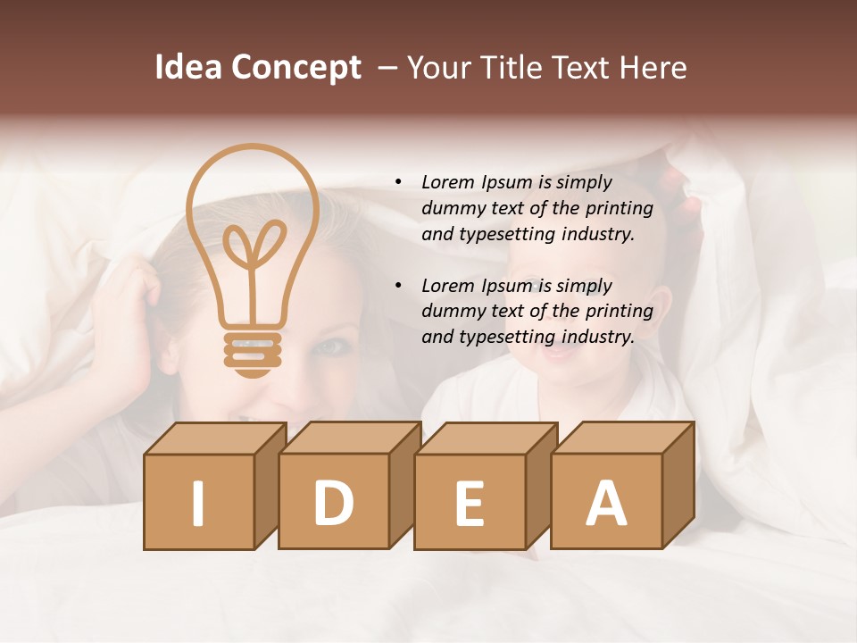 Woman Parents Infant PowerPoint Template