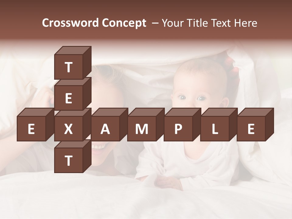 Woman Parents Infant PowerPoint Template