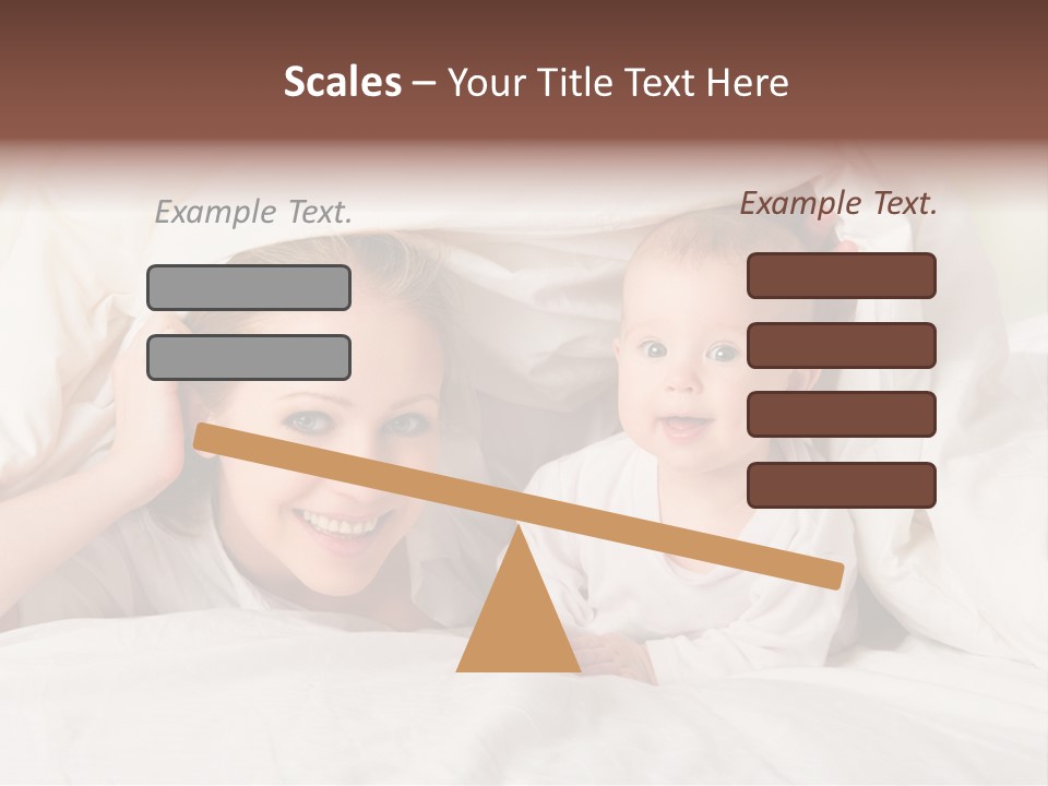 Woman Parents Infant PowerPoint Template
