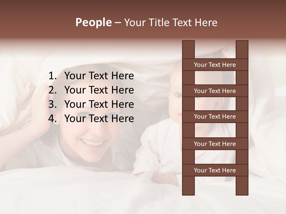 Woman Parents Infant PowerPoint Template