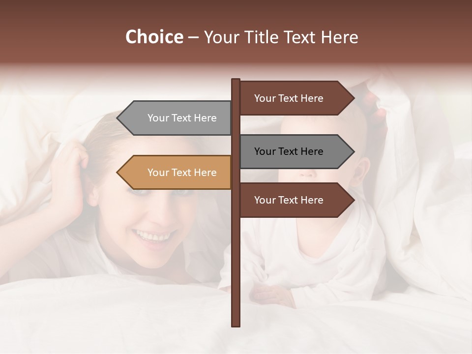 Woman Parents Infant PowerPoint Template