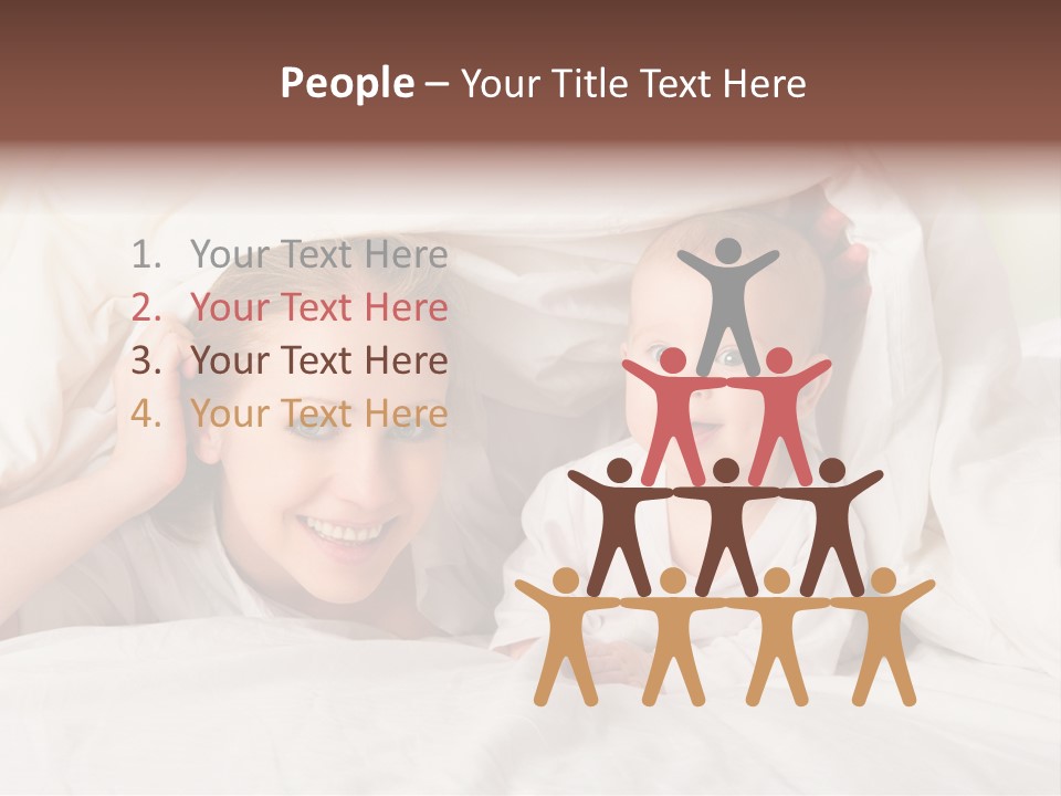 Woman Parents Infant PowerPoint Template