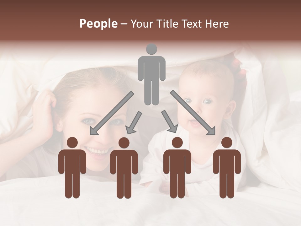 Woman Parents Infant PowerPoint Template