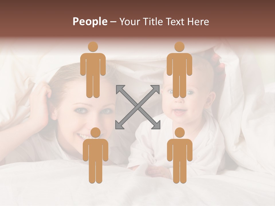 Woman Parents Infant PowerPoint Template