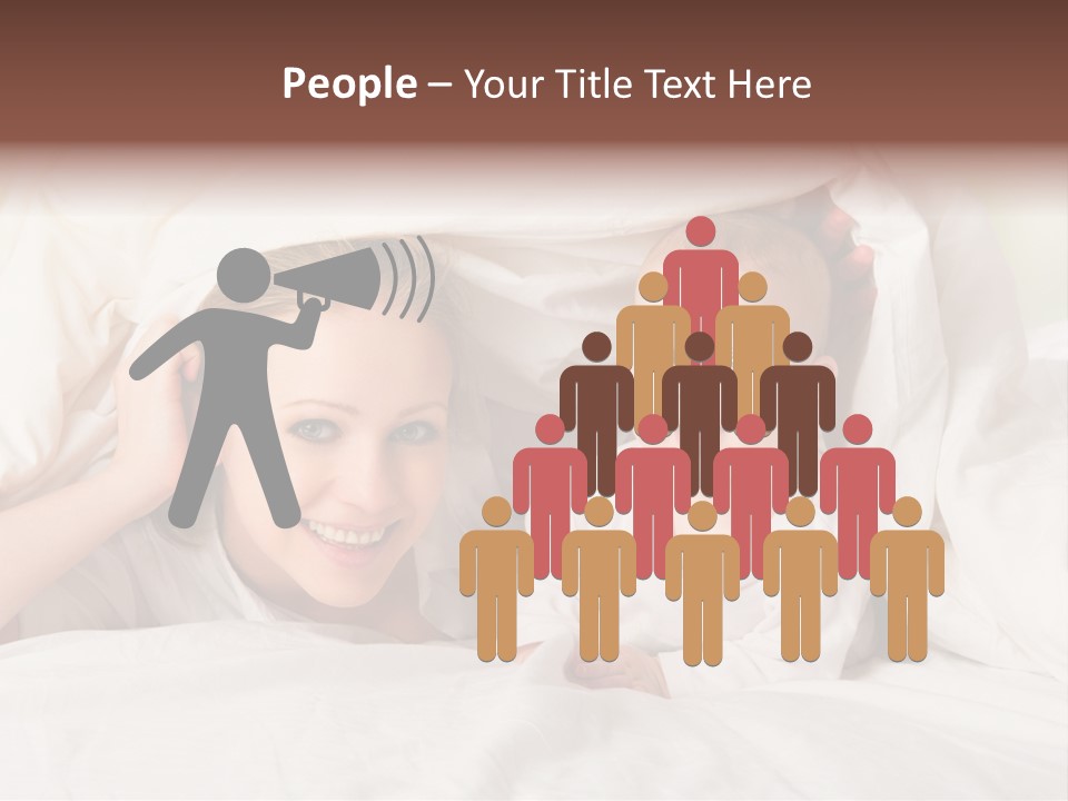 Woman Parents Infant PowerPoint Template