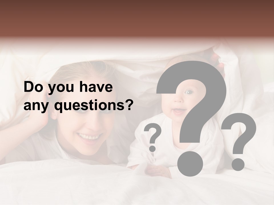 Woman Parents Infant PowerPoint Template