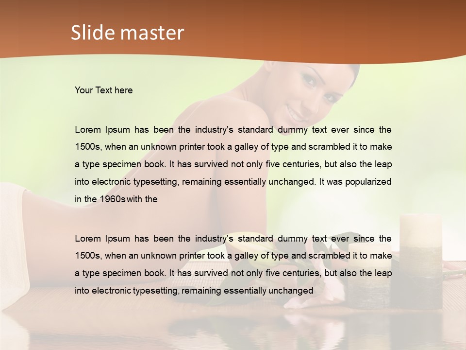 Care Skincare Neck PowerPoint Template