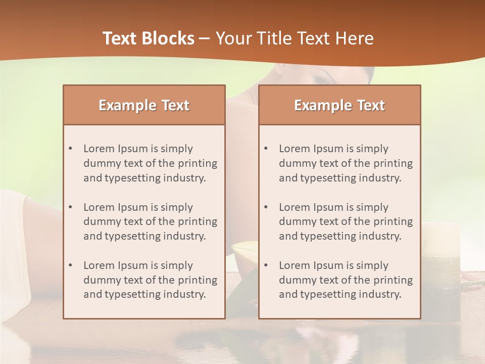 Care Skincare Neck PowerPoint Template