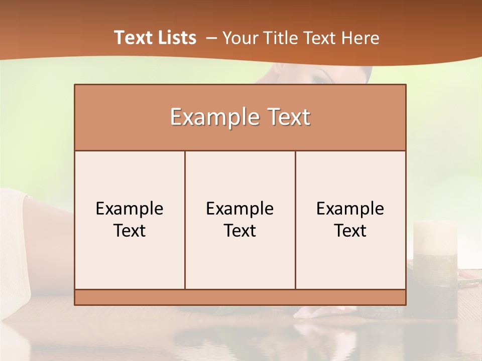 Care Skincare Neck PowerPoint Template