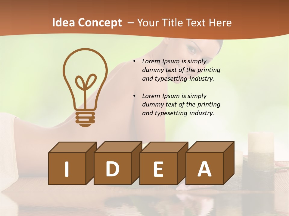 Care Skincare Neck PowerPoint Template