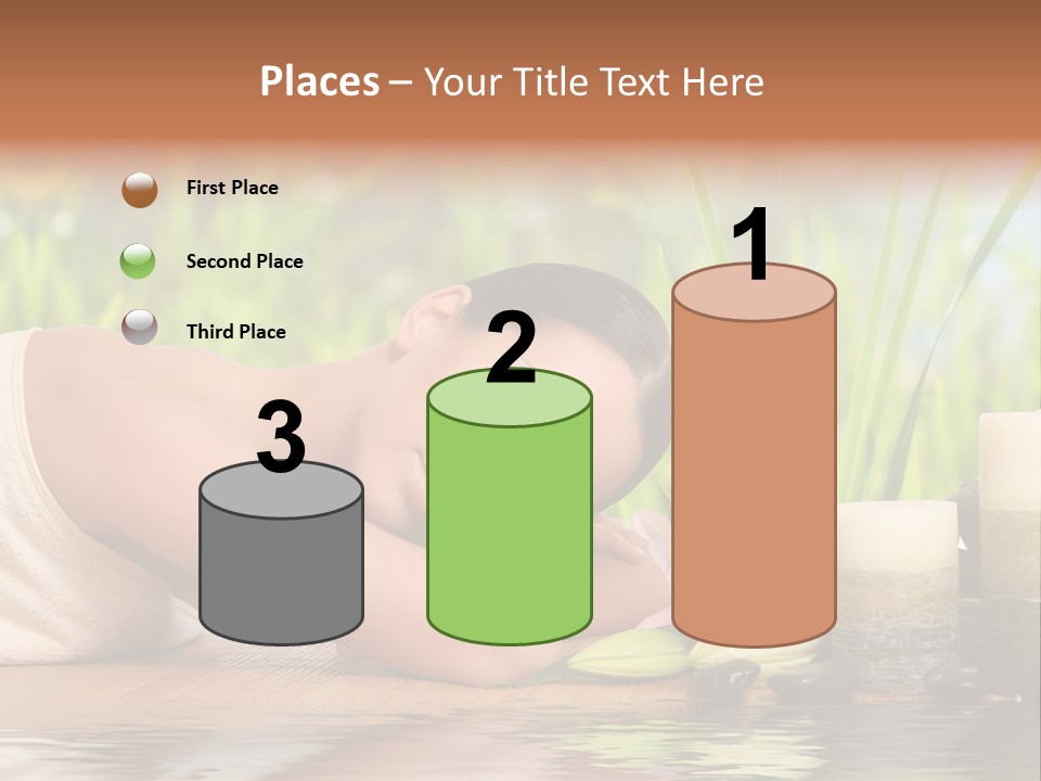 Back Girl Isolated PowerPoint Template