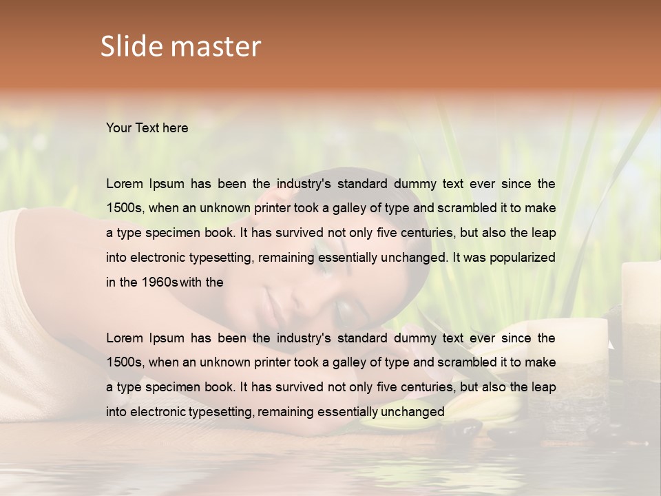 Back Girl Isolated PowerPoint Template