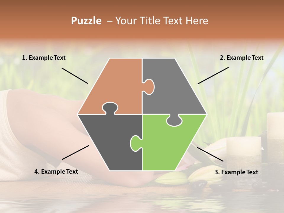 Back Girl Isolated PowerPoint Template