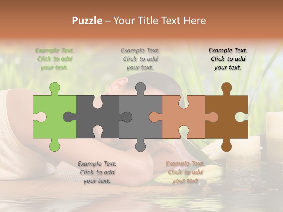 Back Girl Isolated PowerPoint Template