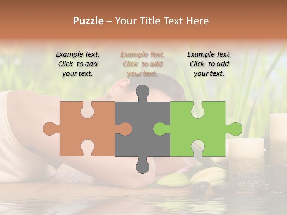 Back Girl Isolated PowerPoint Template