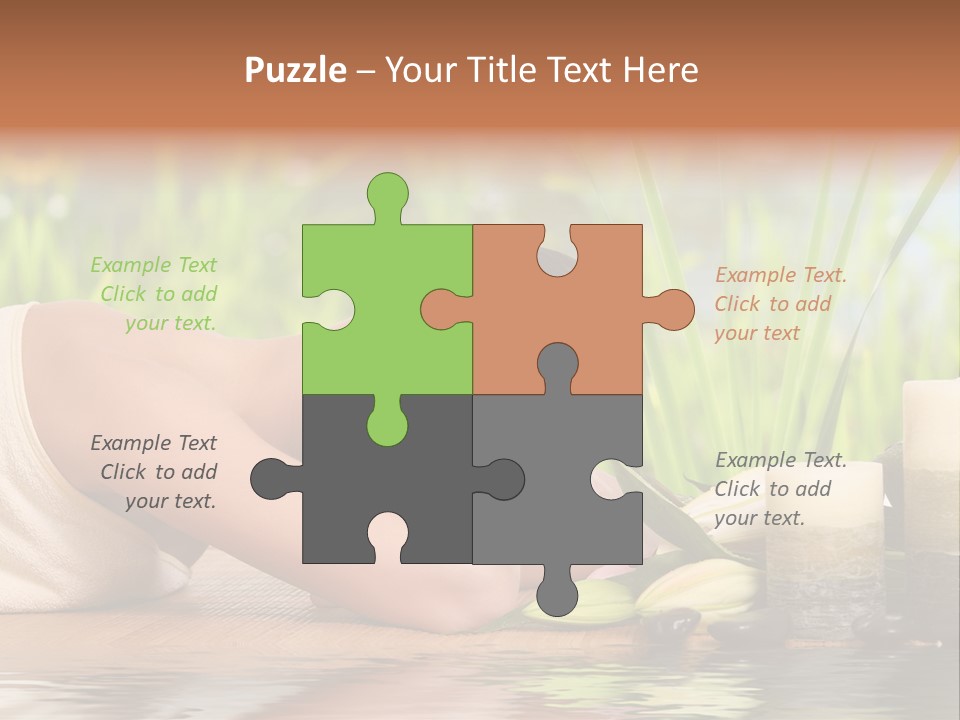 Back Girl Isolated PowerPoint Template