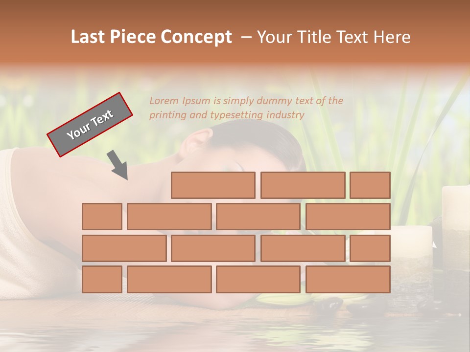 Back Girl Isolated PowerPoint Template