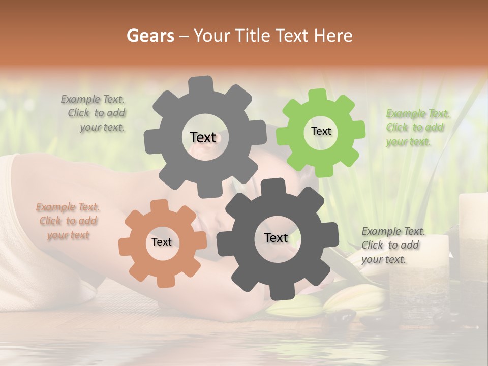 Back Girl Isolated PowerPoint Template