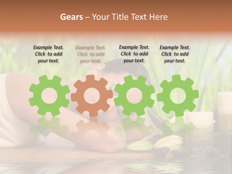 Back Girl Isolated PowerPoint Template