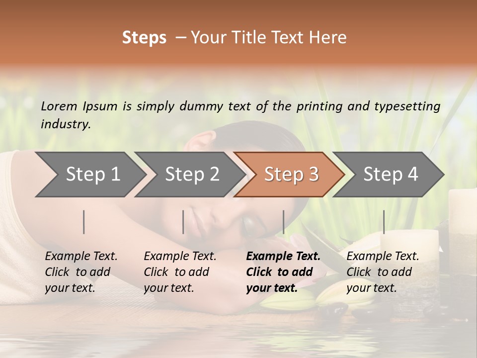Back Girl Isolated PowerPoint Template