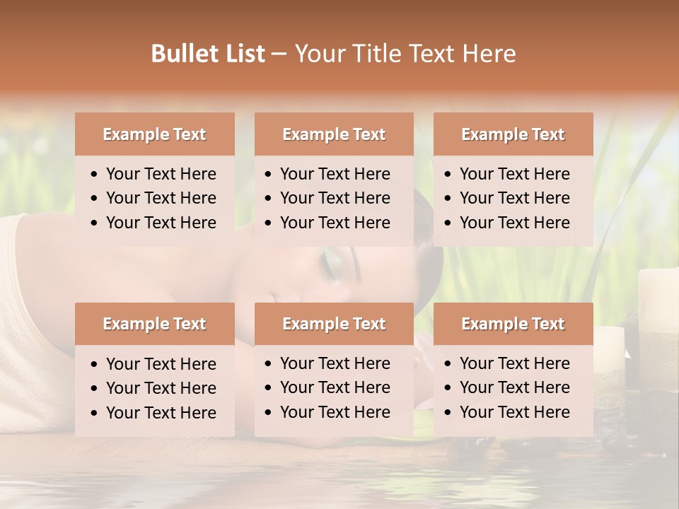 Back Girl Isolated PowerPoint Template