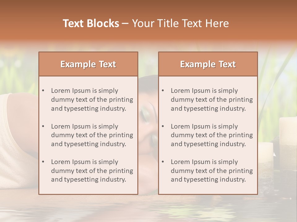 Back Girl Isolated PowerPoint Template