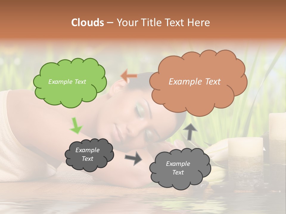 Back Girl Isolated PowerPoint Template