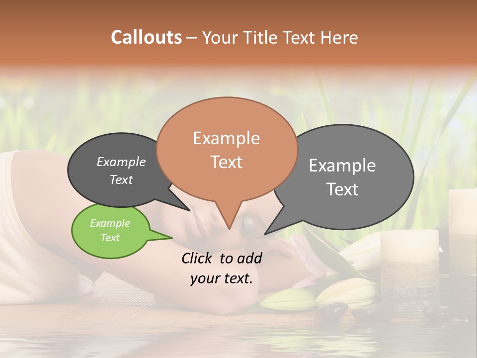 Back Girl Isolated PowerPoint Template