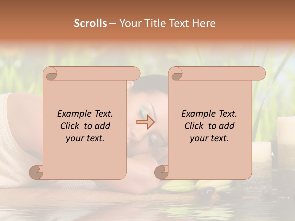 Back Girl Isolated PowerPoint Template