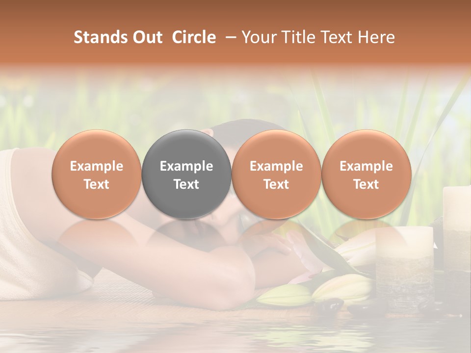 Back Girl Isolated PowerPoint Template