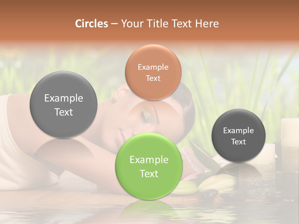 Back Girl Isolated PowerPoint Template