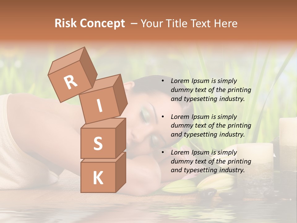 Back Girl Isolated PowerPoint Template