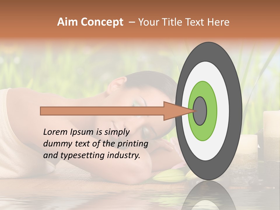 Back Girl Isolated PowerPoint Template