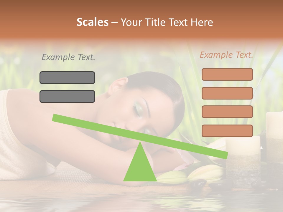 Back Girl Isolated PowerPoint Template