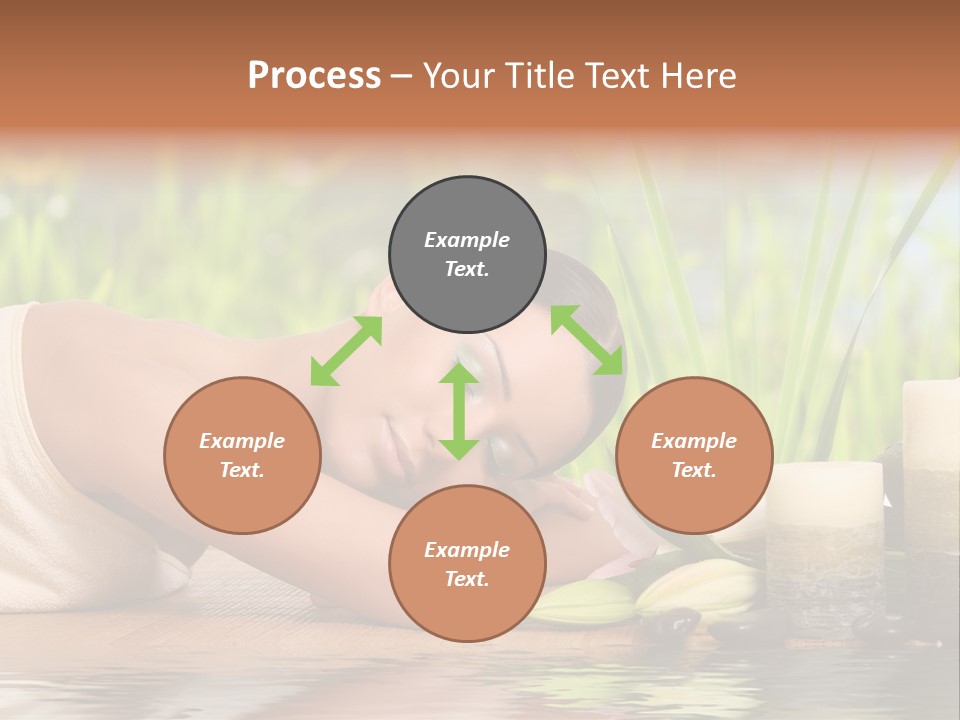 Back Girl Isolated PowerPoint Template