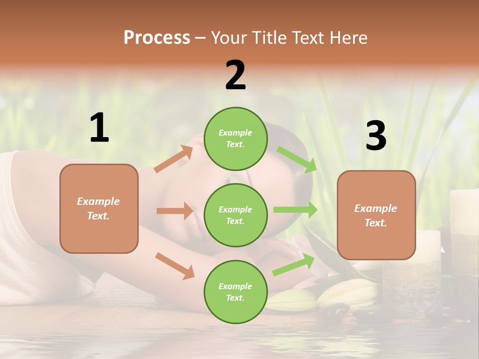 Back Girl Isolated PowerPoint Template