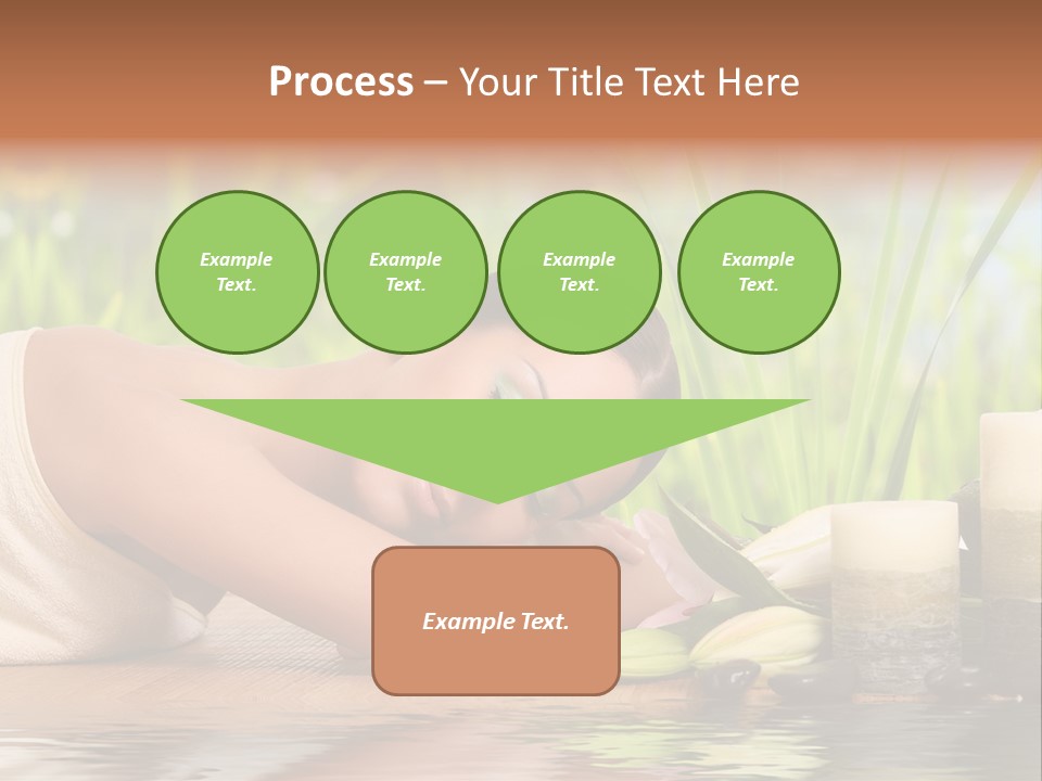 Back Girl Isolated PowerPoint Template