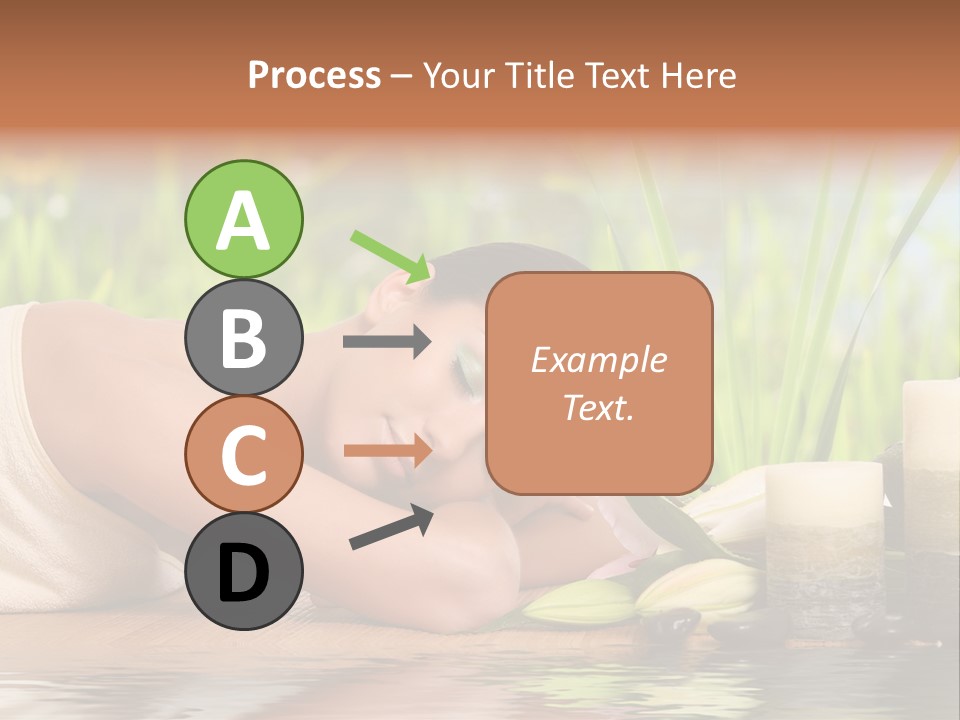 Back Girl Isolated PowerPoint Template