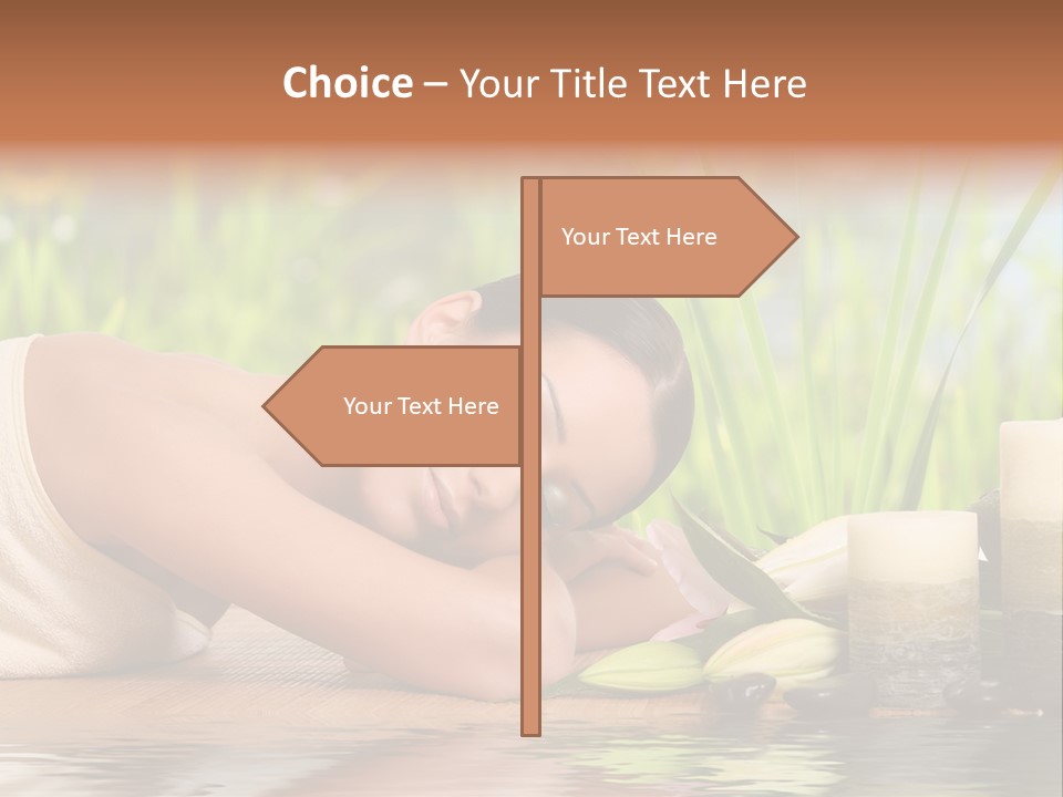 Back Girl Isolated PowerPoint Template