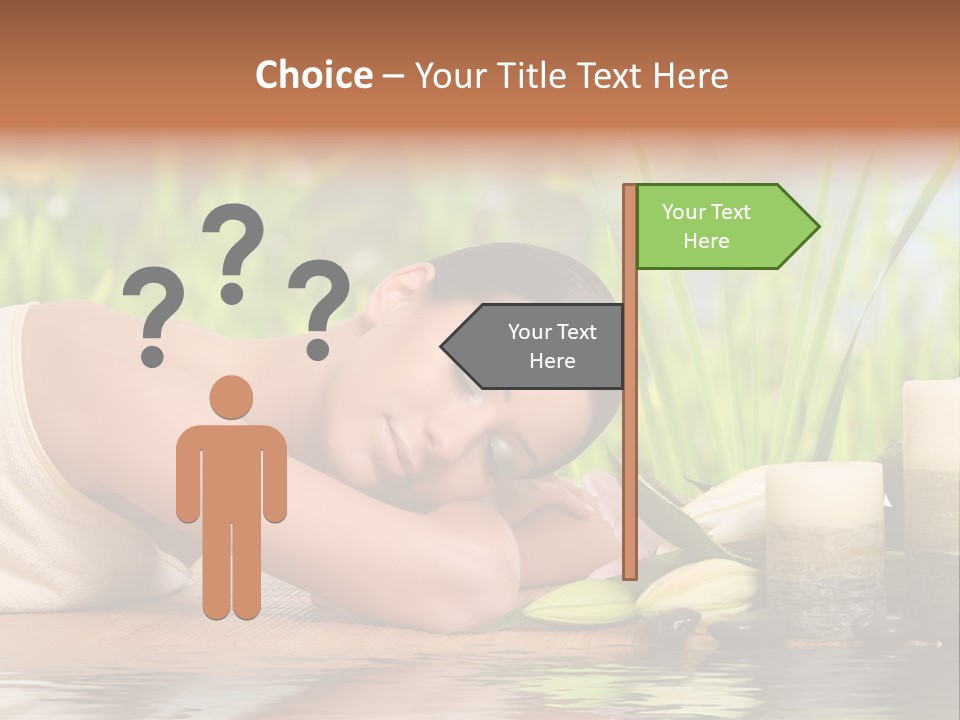 Back Girl Isolated PowerPoint Template