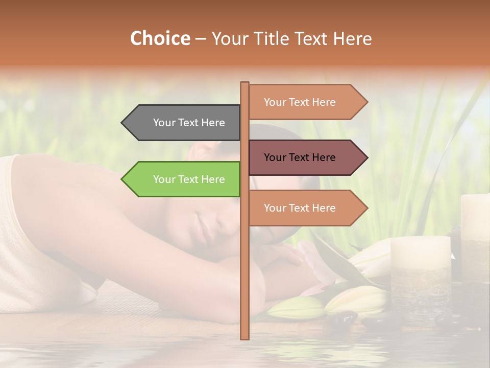 Back Girl Isolated PowerPoint Template