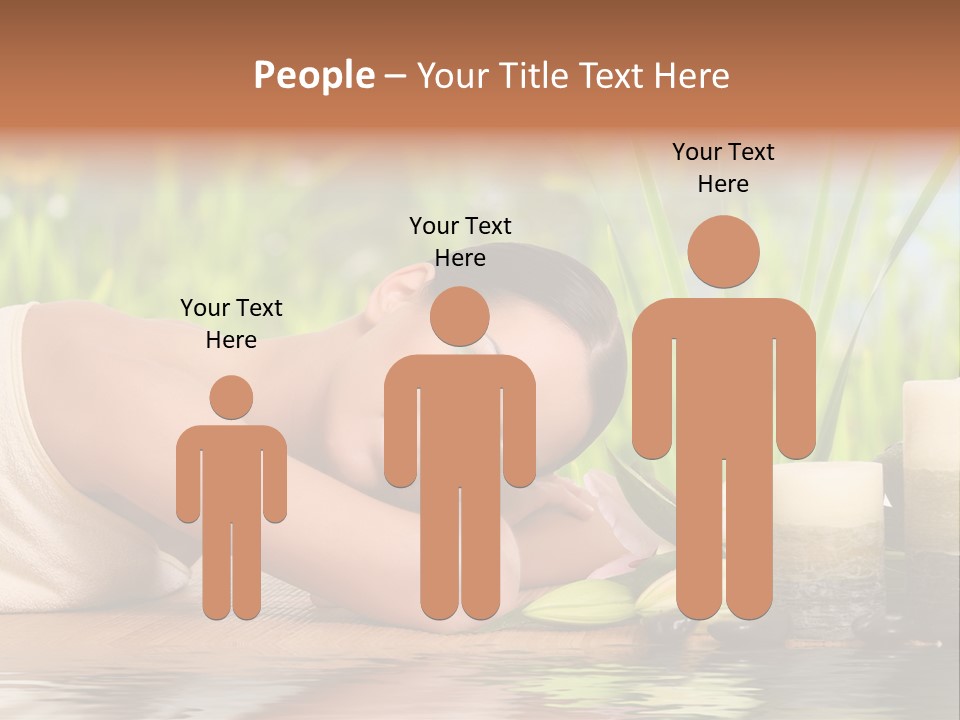 Back Girl Isolated PowerPoint Template