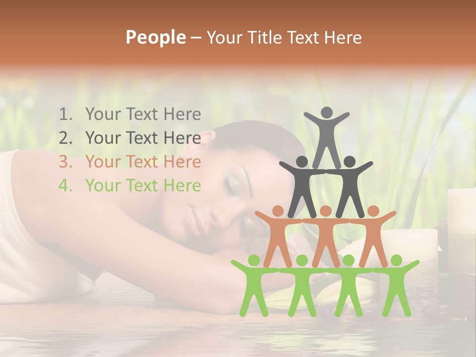 Back Girl Isolated PowerPoint Template