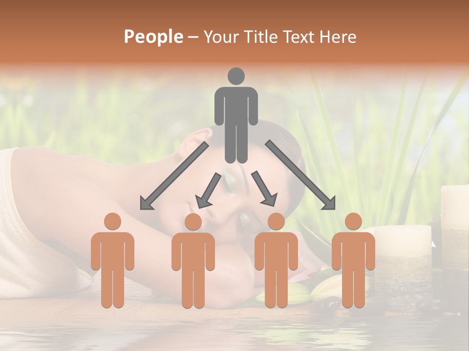 Back Girl Isolated PowerPoint Template