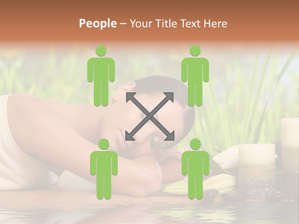 Back Girl Isolated PowerPoint Template