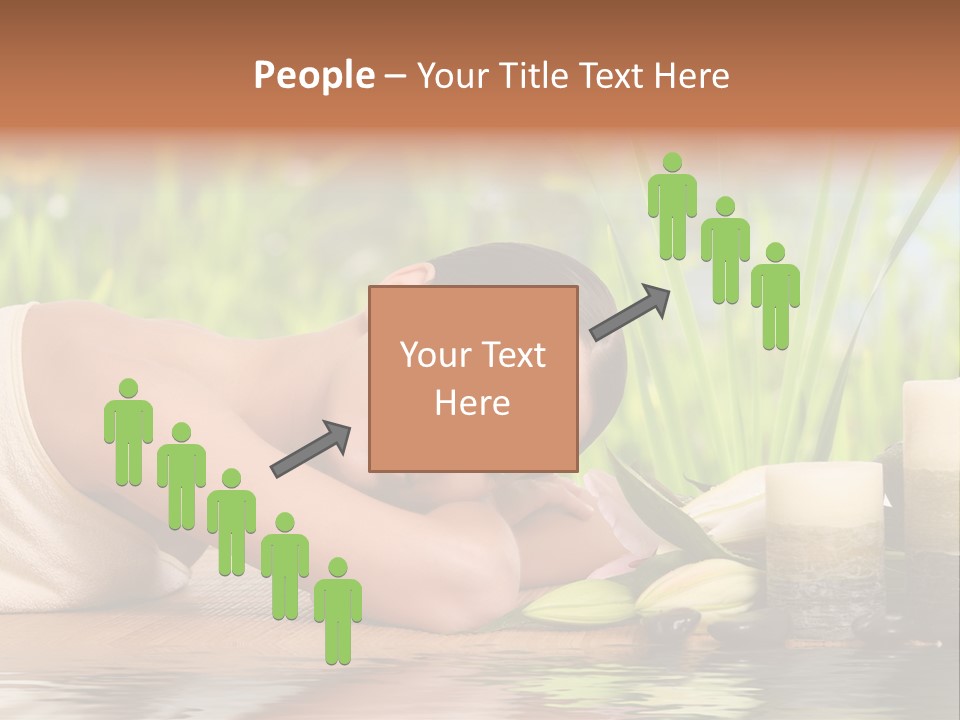 Back Girl Isolated PowerPoint Template